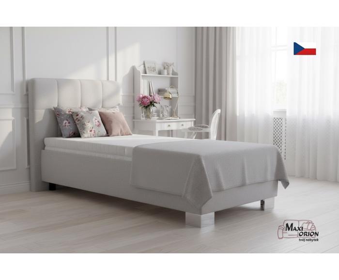 Fotogalerie Blanář - čalouněná postel Kelly s matrací 90x200 - šedá