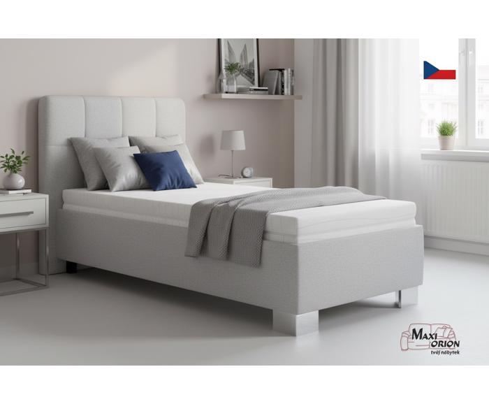 Fotogalerie Blanář - čalouněná postel Kelly s matrací 90x200 - šedá