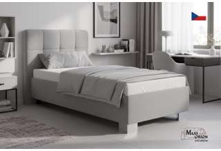 Blanář - čalouněná postel Kelly s matrací 90x200 - šedá