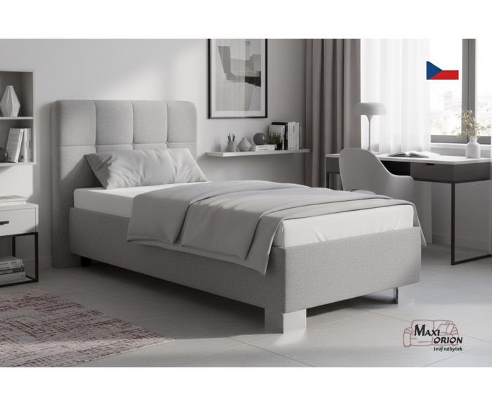 Fotogalerie Blanář - čalouněná postel Kelly s matrací 90x200 - šedá
