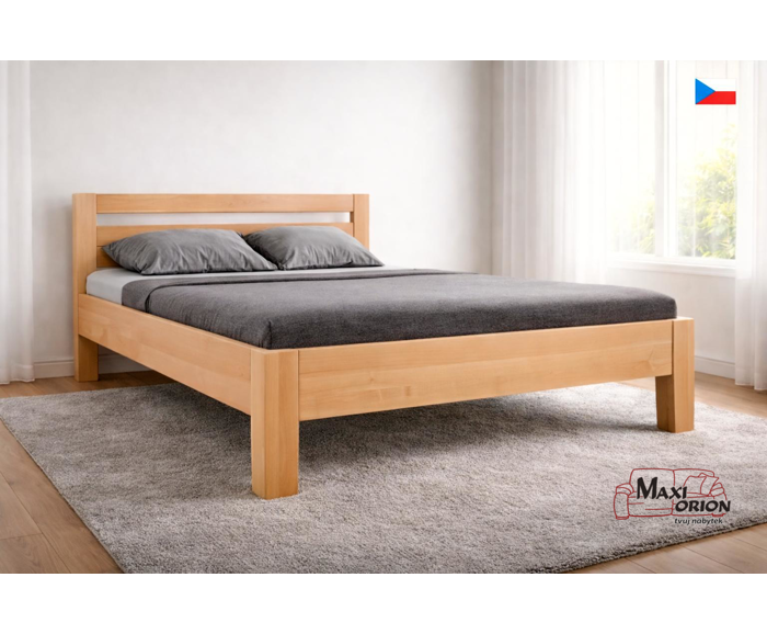 Fotogalerie Vysoká postel z masivu Kolacia Design Matrix 1 180x200 - přírodní