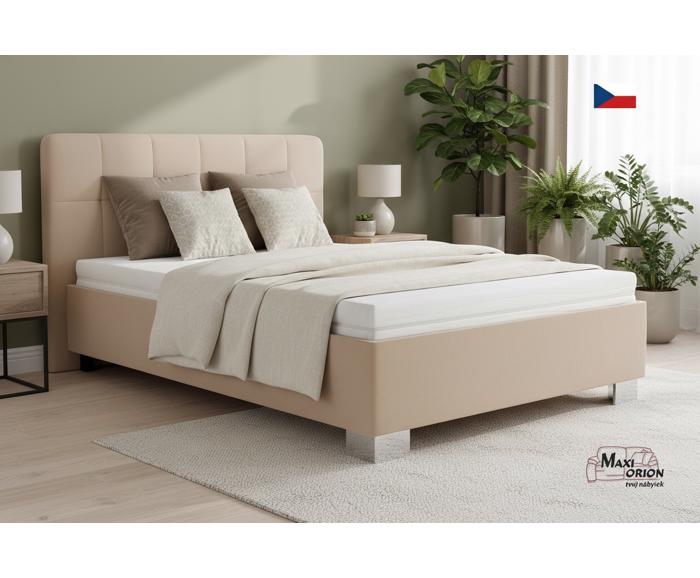 Fotogalerie Blanář - čalouněná postel Kelly s matrací 140x200 - béžová