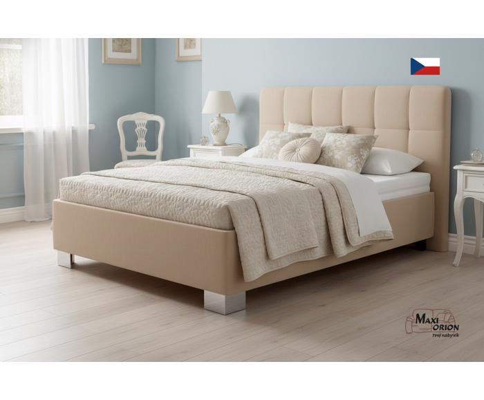 Fotogalerie Blanář - čalouněná postel Kelly s matrací 140x200 - béžová