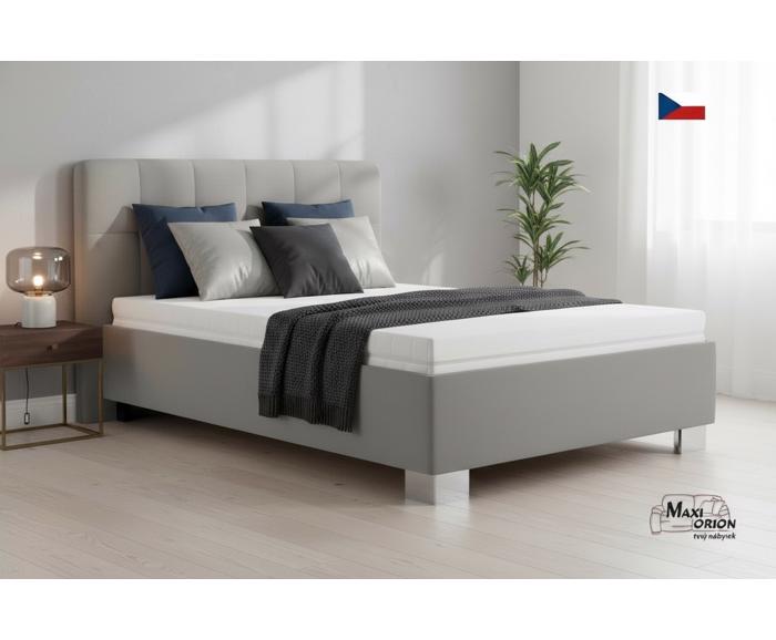 Fotogalerie Blanář - čalouněná postel Kelly s matrací 140x200 - šedá