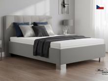 Fotogalerie Blanář - čalouněná postel Kelly s matrací 140x200 - šedá