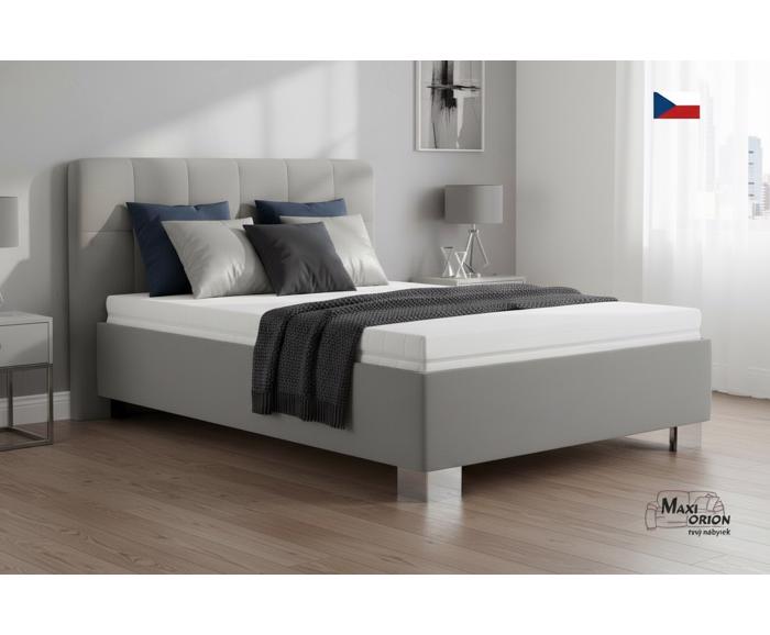 Fotogalerie Blanář - čalouněná postel Kelly s matrací 140x200 - šedá