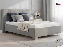 Fotogalerie Blanář - čalouněná postel Kelly s matrací 140x200 - šedá