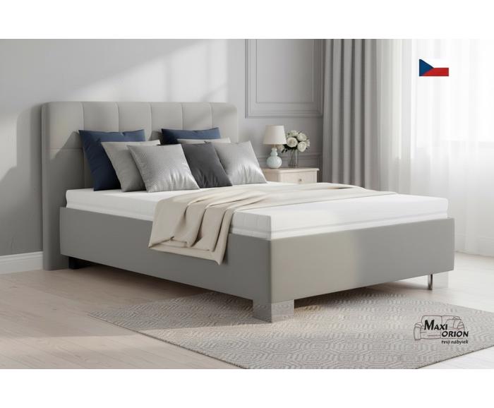 Fotogalerie Blanář - čalouněná postel Kelly s matrací 140x200 - šedá