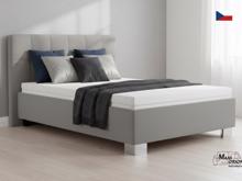 Fotogalerie Blanář - čalouněná postel Kelly s matrací 140x200 - šedá