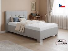 Fotogalerie Blanář - čalouněná postel Kelly s matrací 120x200 - šedá