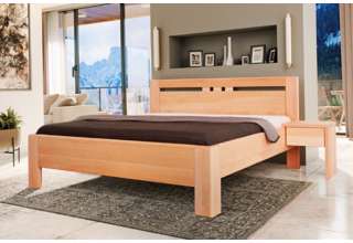 Vysoká postel z masivu Kolacia Design Matrix 3 160/180x200 - výběr odstínů