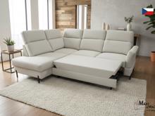 Fotogalerie Sedací souprava HANA (Fagus) – Rohová sestava s rozkladem a úložným prostorem