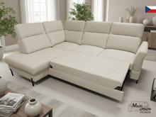 Fotogalerie Rohová sedací souprava Hana z masivu | Rozkládací, česká výroba