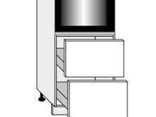 Fotogalerie Skříňka pro vestavbu trouby, se šuplíky - D14RU/2 - 356 P (60 cm) - kuchyně Avellino