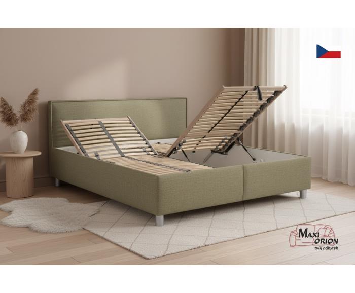 Fotogalerie Blanář čalouněná postel Oregon 180x200 s úložným prostorem – výběr barvy