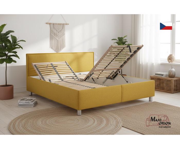 Fotogalerie Blanář čalouněná postel Oregon 180x200 s úložným prostorem – výběr barvy