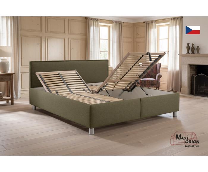 Fotogalerie Blanář čalouněná postel Oregon 180x200 s úložným prostorem – výběr barvy