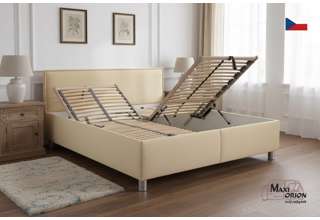 Blanář čalouněná postel Oregon 180x200 s úložným prostorem – výběr barvy
