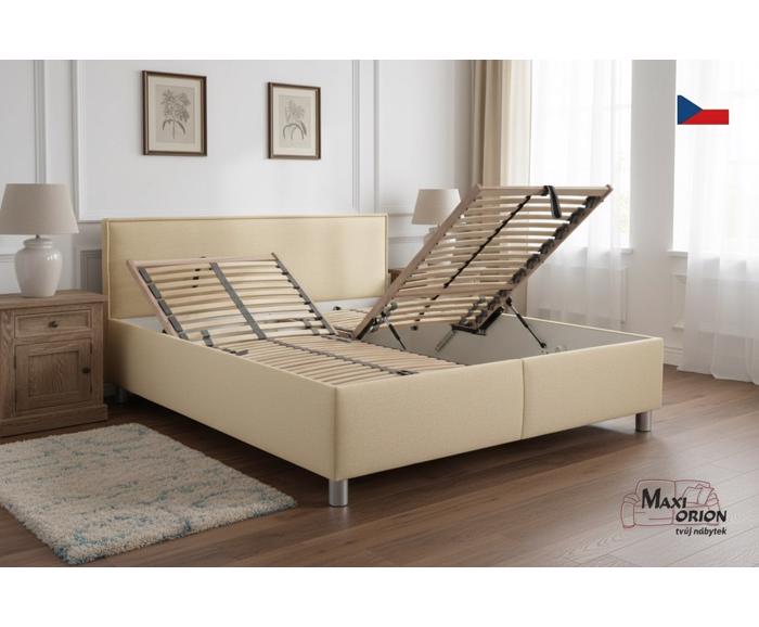 Fotogalerie Blanář čalouněná postel Oregon 180x200 s úložným prostorem – výběr barvy