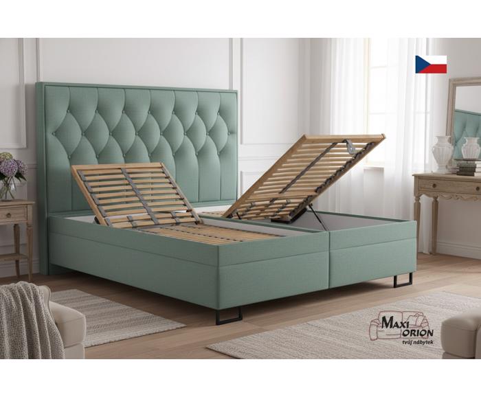 Fotogalerie Blanář Kerstin 180x200 cm luxusní čalouněná postel s lamelovými rošty - výběr barvy