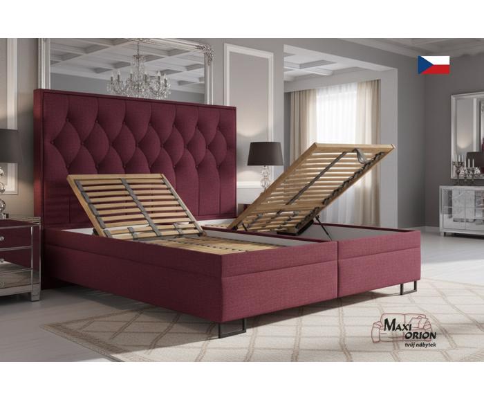 Fotogalerie Blanář Kerstin 180x200 cm luxusní čalouněná postel s lamelovými rošty - výběr barvy