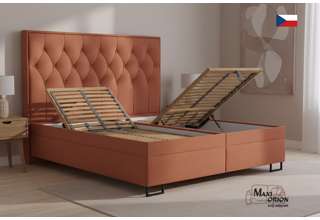 Blanář Kerstin 180x200 cm luxusní čalouněná postel s lamelovými rošty - výběr barvy