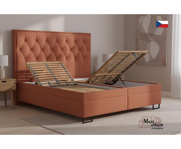 Fotogalerie Blanář Kerstin 180x200 cm luxusní čalouněná postel s lamelovými rošty - výběr barvy