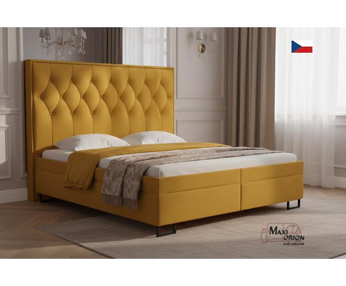 Fotogalerie Blanář Kerstin 180x200 cm luxusní čalouněná postel s lamelovými rošty - výběr barvy