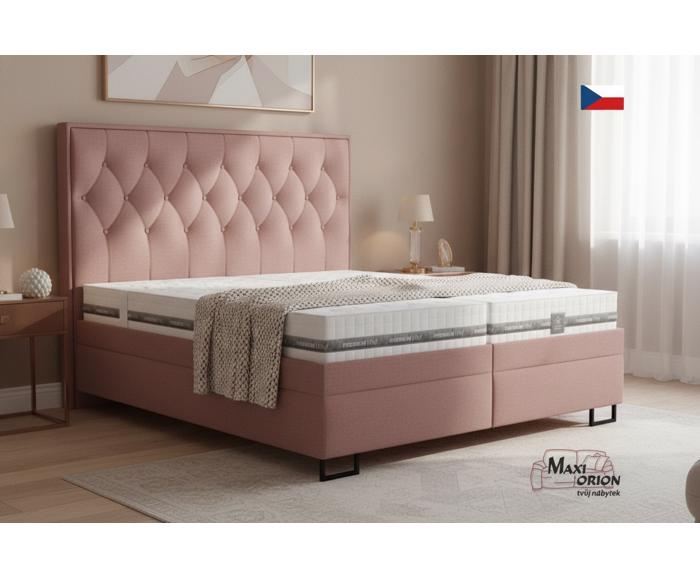 Fotogalerie Blanář Kerstin 180x200 cm luxusní čalouněná postel s lamelovými rošty - výběr barvy