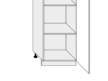 Fotogalerie Potravinová skříňka vysoká - D5D/60/154 P (60 cm) - kuchyně Carrini
