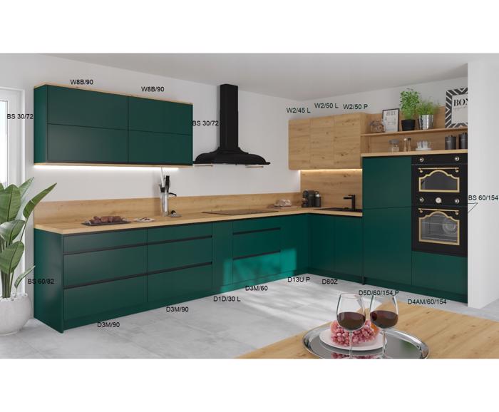 Fotogalerie Potravinová skříňka vysoká - D5D/60/154 L (60 cm) - kuchyně Velden