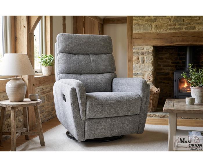 Ilustrační fotografie - Otočné a houpací křeslo s funkcí relax pro seniory - Raven 