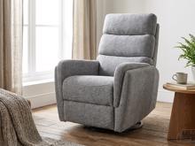 Fotogalerie Relaxační otočné a houpací křeslo Raven – šedé, pro seniory