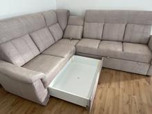 Fotogalerie Pohodlná rohová rozkládací sedačka Bára s úložným prostorem