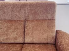 Fotogalerie Rohová rozkládací sedací souprava Bára s úložným prostorem - cihlová