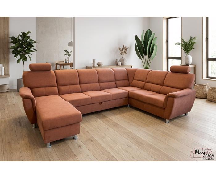 Ilustrační fotografie - Moderní sedací souprava Demo HR ve tvaru U – HR pěna, rozkládací