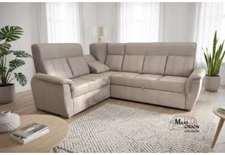 Ilustrační foto - rohová rozkládací sedačka Bára s úložným prostorem - ukázka interiéru