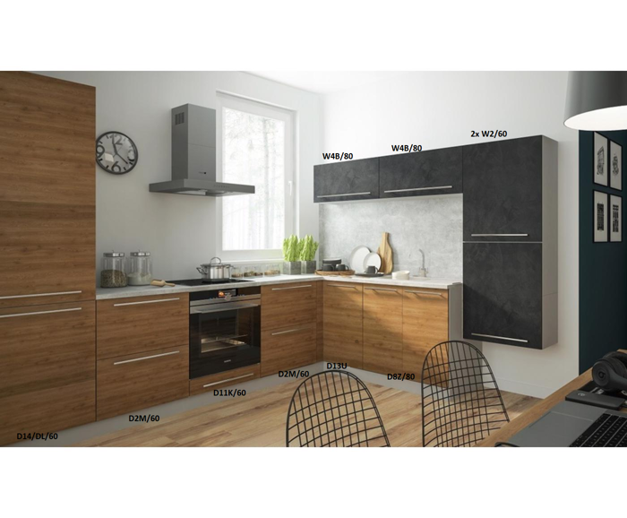 Fotogalerie Rohová kuchyňská linka Malmo 305 x 245 cm