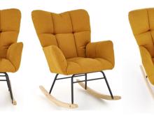 Fotogalerie Skandinávské houpací křeslo Vasco – hořčicová