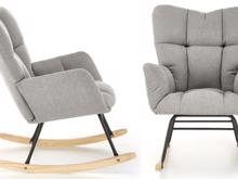 Fotogalerie Skandinávské houpací křeslo Vasco – šedá