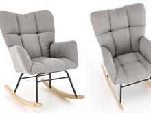 Fotogalerie Skandinávské houpací křeslo Vasco – šedá