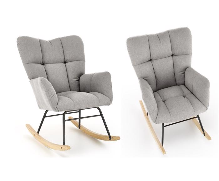 Skandinávské houpací křeslo Vasco – šedá - náhled