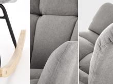 Fotogalerie Skandinávské houpací křeslo Vasco – šedá