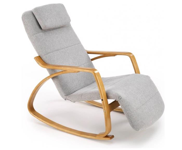 Skandinávské houpací křeslo Prime Halmar – Popelavě šedá - náhled