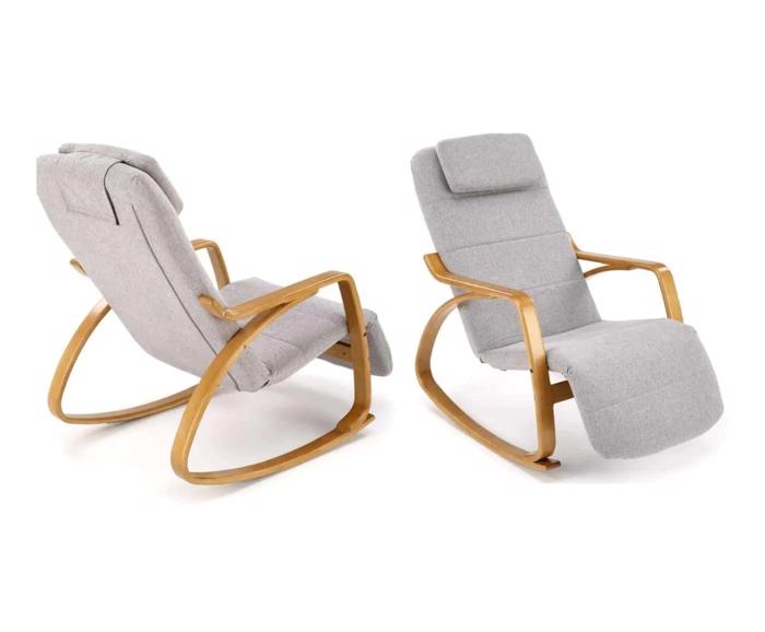 Skandinávské houpací křeslo Prime Halmar – Popelavě šedá - náhledy