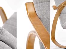 Fotogalerie Skandinávské houpací křeslo Prime – Popelavě šedá