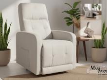 Fotogalerie Elektrické relaxační křeslo pro seniory se zvedacím mechanismem - Světle béžové