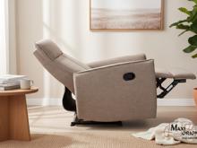 Fotogalerie Relaxační křeslo s podnožkou - Béžové 