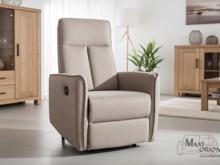 Fotogalerie Relaxační křeslo s podnožkou - Béžové 