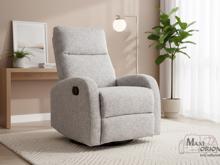 Fotogalerie Relaxační polohovací křeslo OLIMP šedé – houpací a otočné